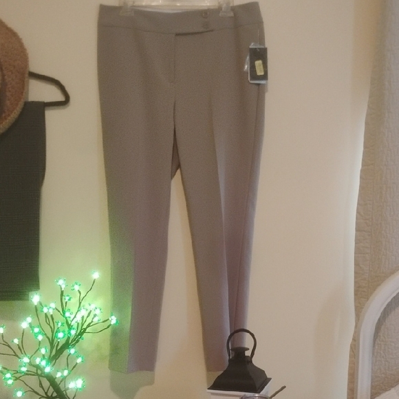 Investments Pants - Investments Taupe Skinny Dress Pants